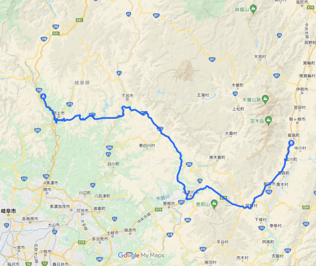 日本一周33日目 距離・移動ルート