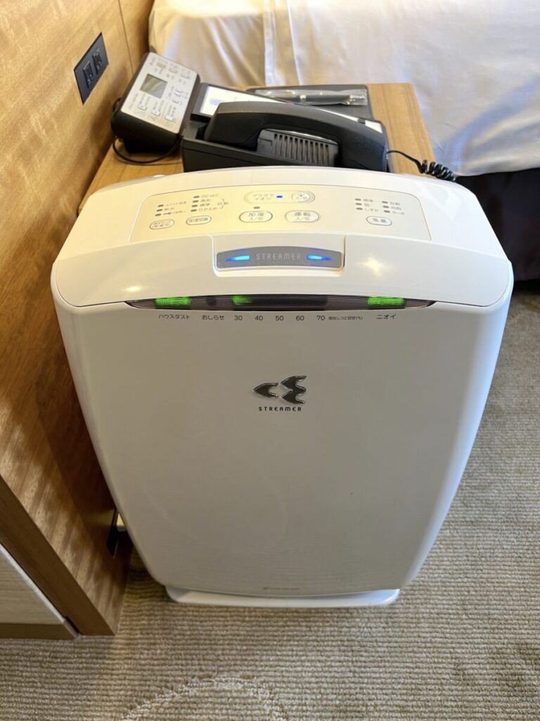 JRタワーホテル日航札幌 客室設備 空気清浄機
