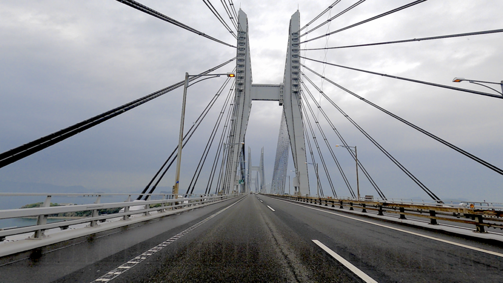 【車中泊で日本一周ひとり旅64日目】瀬戸大橋を初めて渡る
