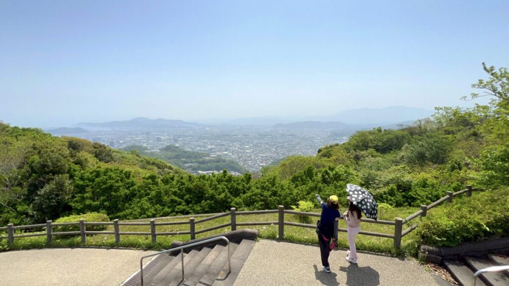 【車中泊で日本一周ひとり旅65日目】眉山公園 山頂からの眺め