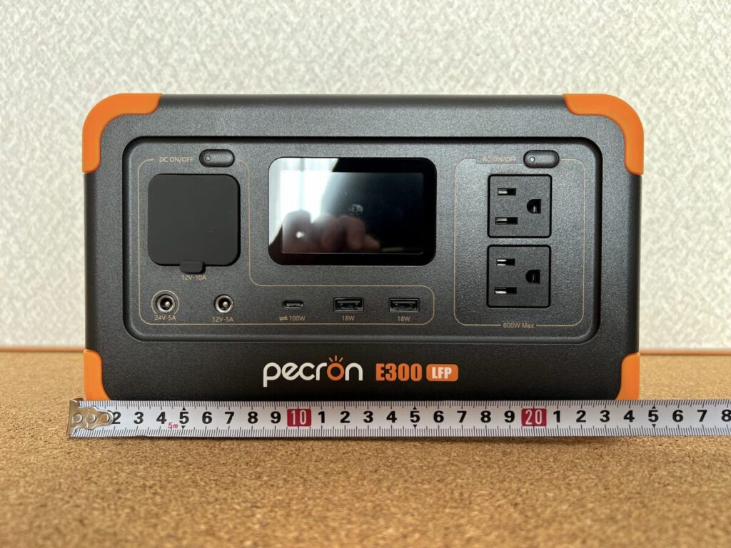 PECRON ポータブル電源 E300LFP サイズ 横幅