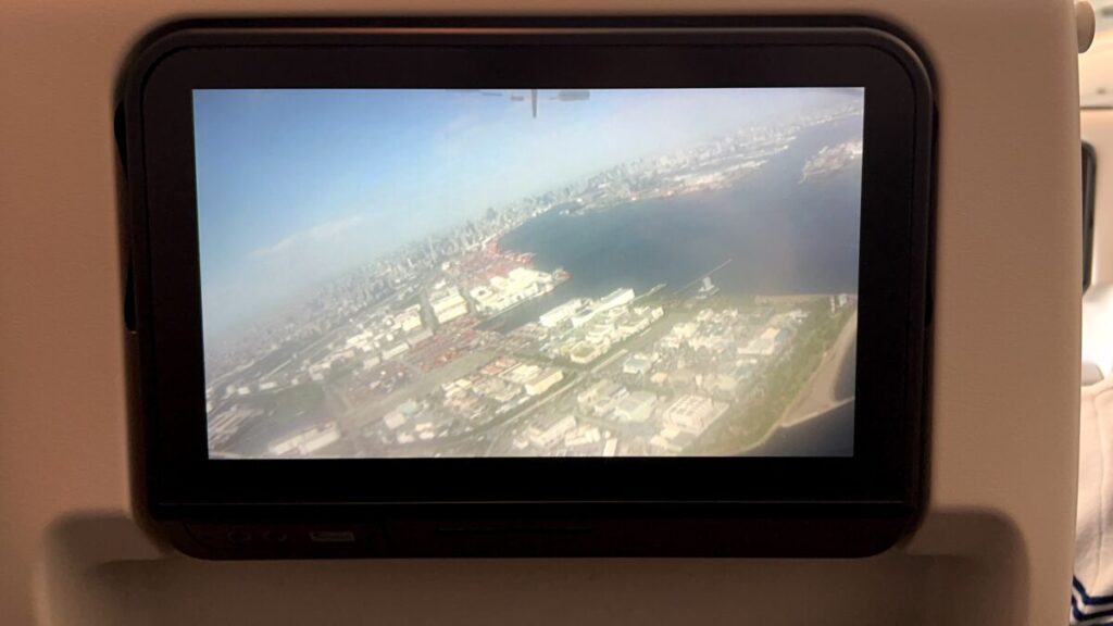 羽田空港 飛行機内 モニター映像