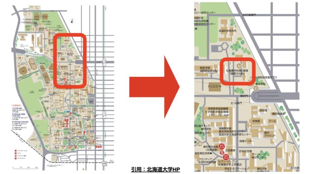 北海道大学 札幌農学校第2農場 位置