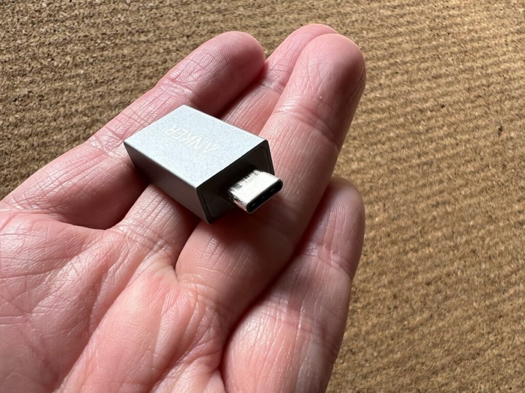 ガジェットポーチ 無印良品 中身 小物入れケース 変換アダプタ USB-A USB-C