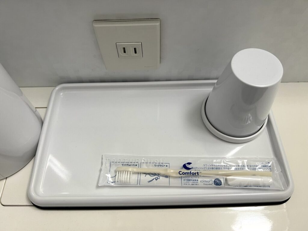 コンフォートホテル帯広 アメニティ類 歯ブラシ