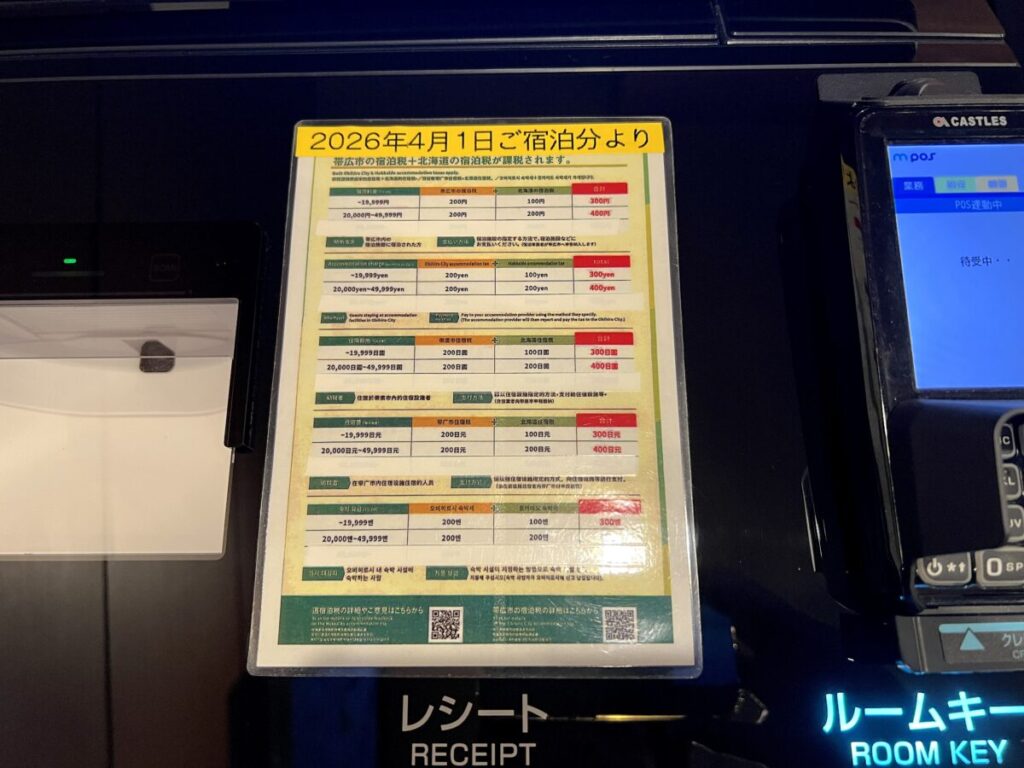 コンフォートホテル帯広 チェックイン・チェックアウト