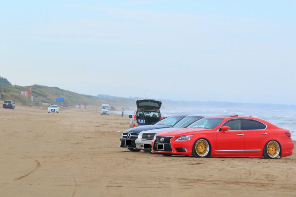 千里浜なぎさドライブウェイ 車 駐車