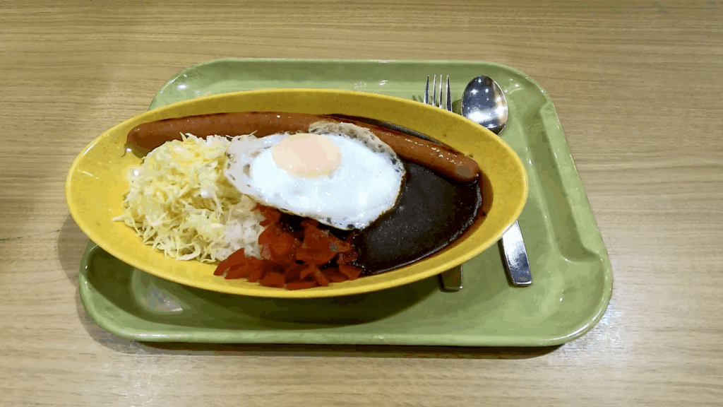 海ほたる 車中泊 フードコート ゴーゴーカレー ソーセージカレー