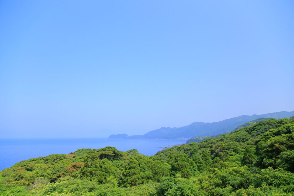 佐多岬 ふれあいパーク佐多 デッキ 景色