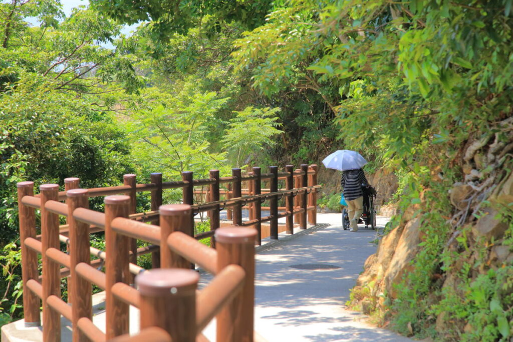 佐多岬展望台 道のり 歩行者