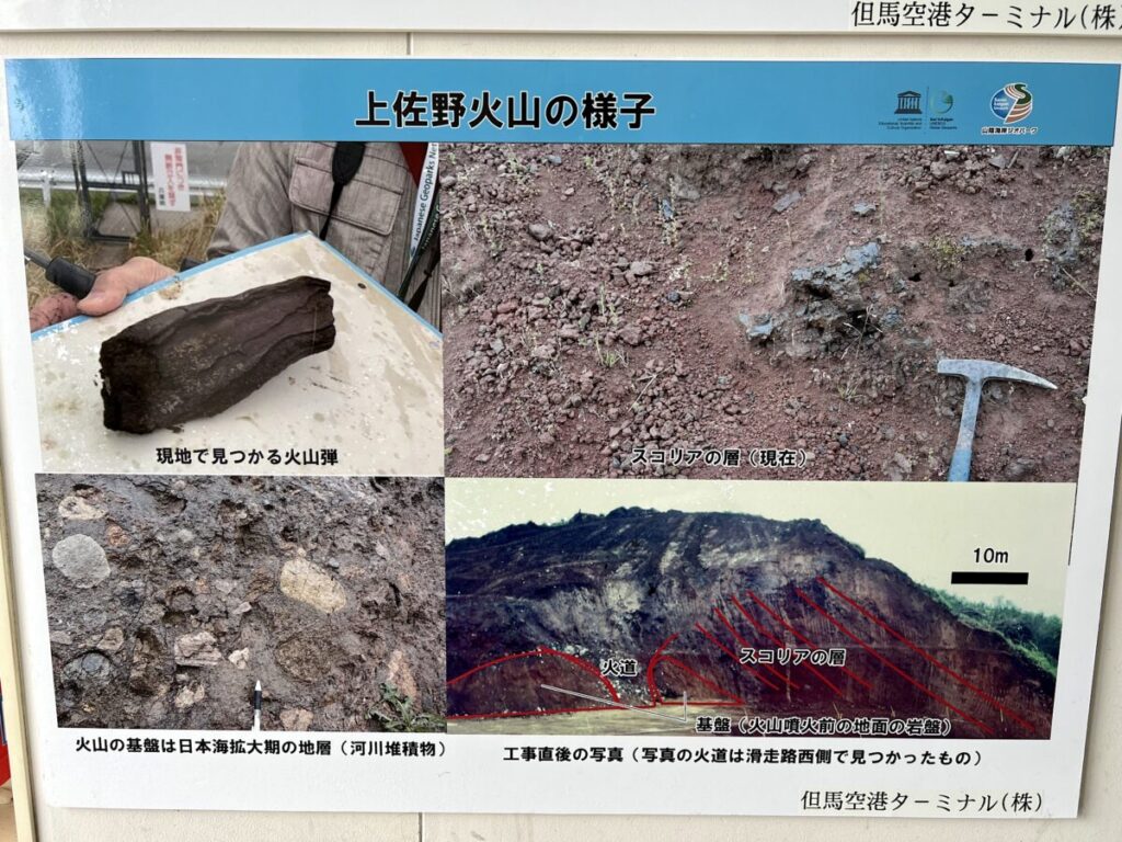 コウノトリ但馬空港 火山