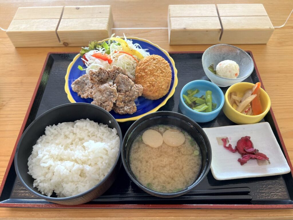 和歌山 太地町 道の駅たいじ 鯨のミックス定食