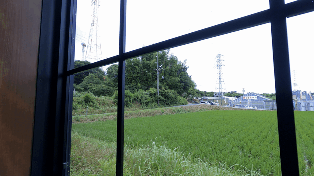 ダフネ珈琲館 半田中央インター店 店内様子 窓からの景色
