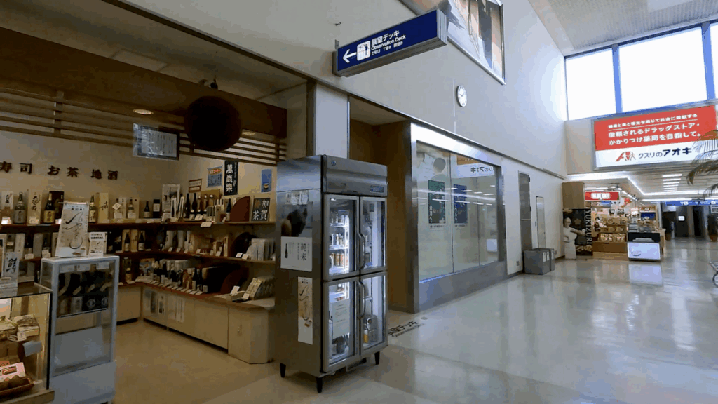 小松空港 空港建物3F 展望デッキ 入り口