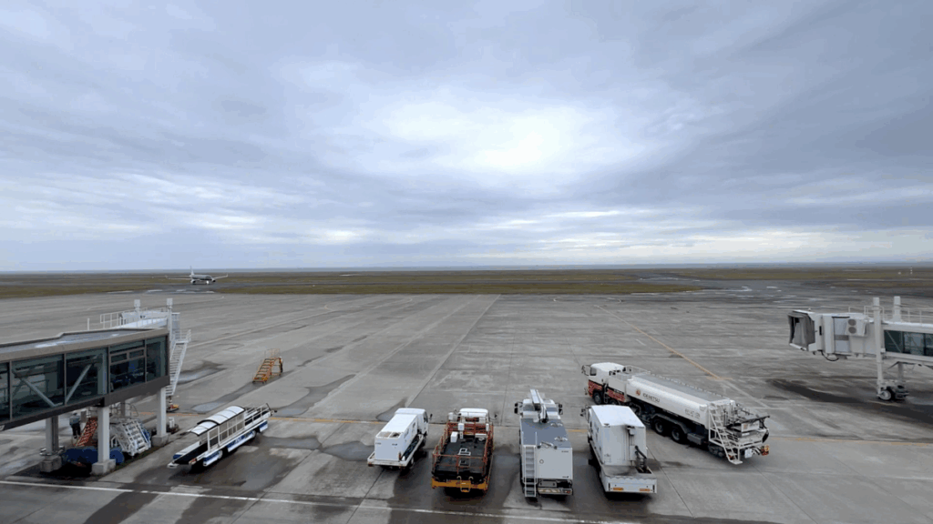 山口宇部空港 空港建物内 送迎デッキ スターフライヤー