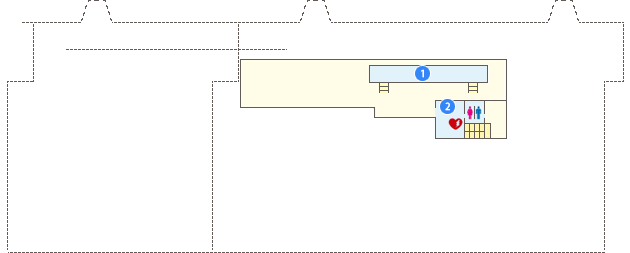 小松空港 空港建物3F フロアマップ