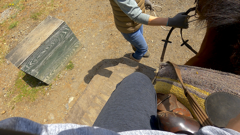 日本在来馬 木曽馬 木曽馬の里 乗馬体験 菜々ちゃん 乗馬