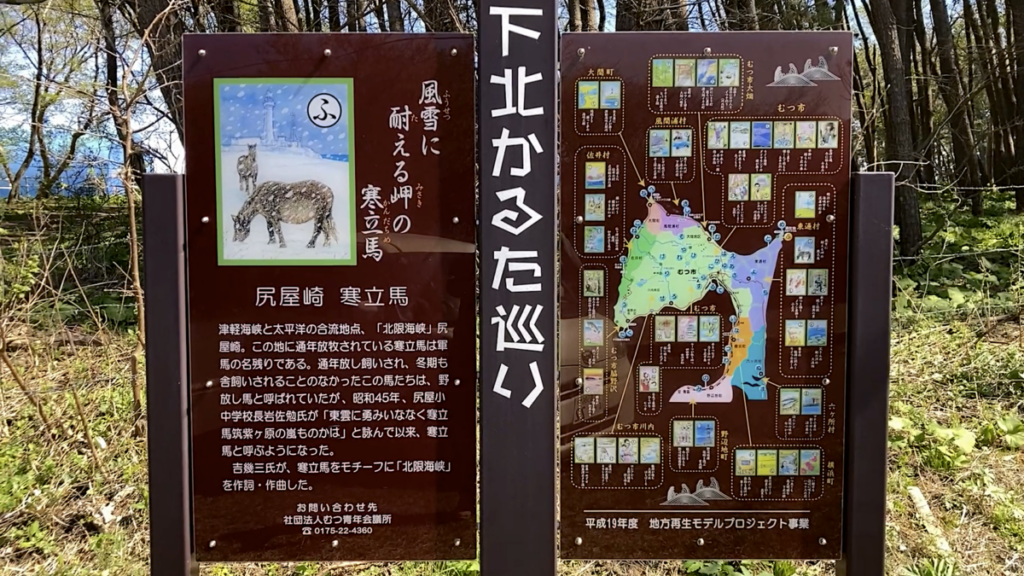 寒立馬越冬放牧地アカタ