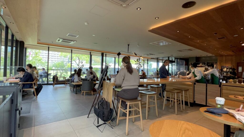 スタバ 全国制覇 スターバックス コーヒー 山口市中央公園店