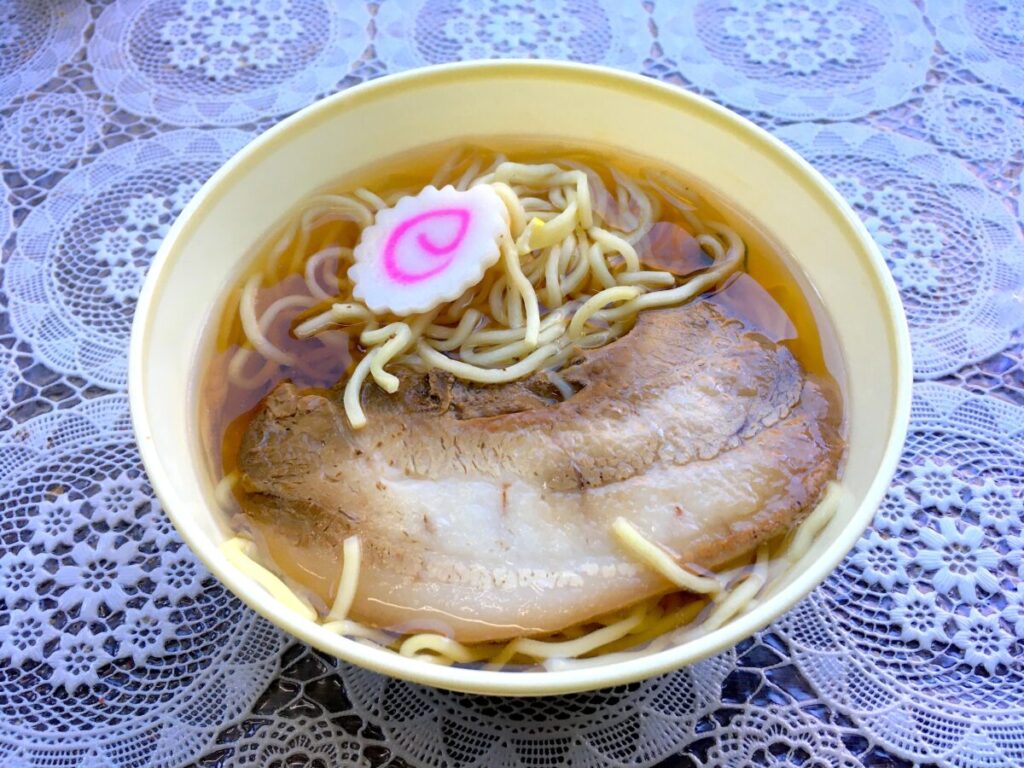 ラーメン 自販機 丸美屋 自販機コーナー ラーメン完成