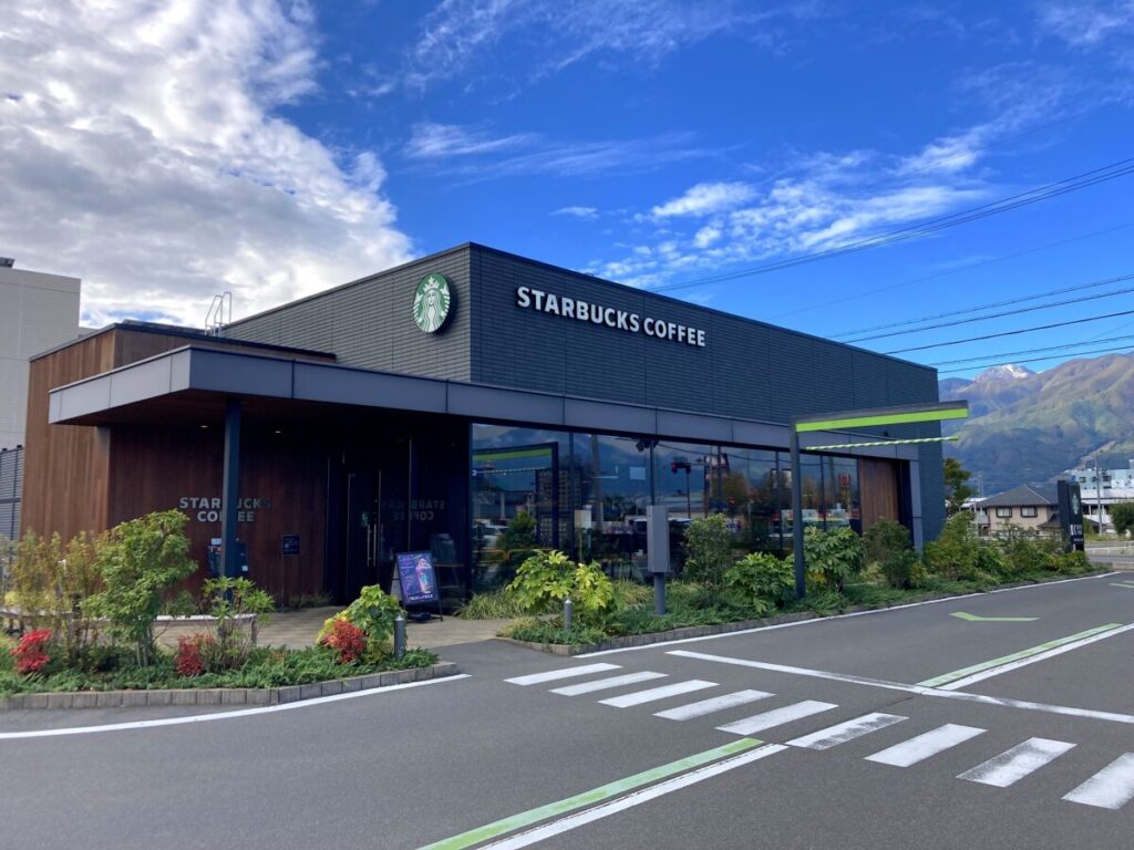スタバ 全国制覇 スターバックスコーヒー 伊那ナイスロード店