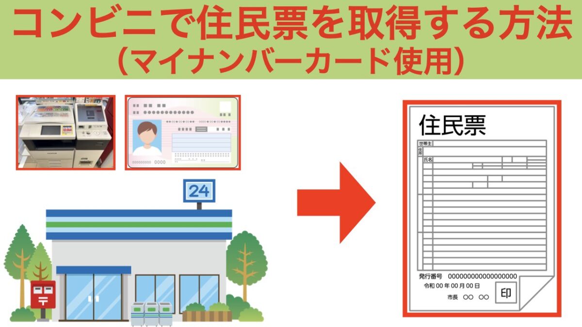 コンビニ 住民票 マイナンバー アイキャッチ画像