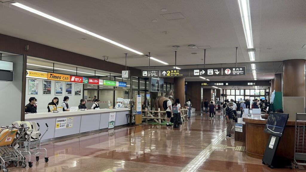 帯広空港 レンタカー 受付カウンター